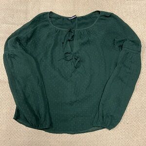 Dark green Abercrombie blouse